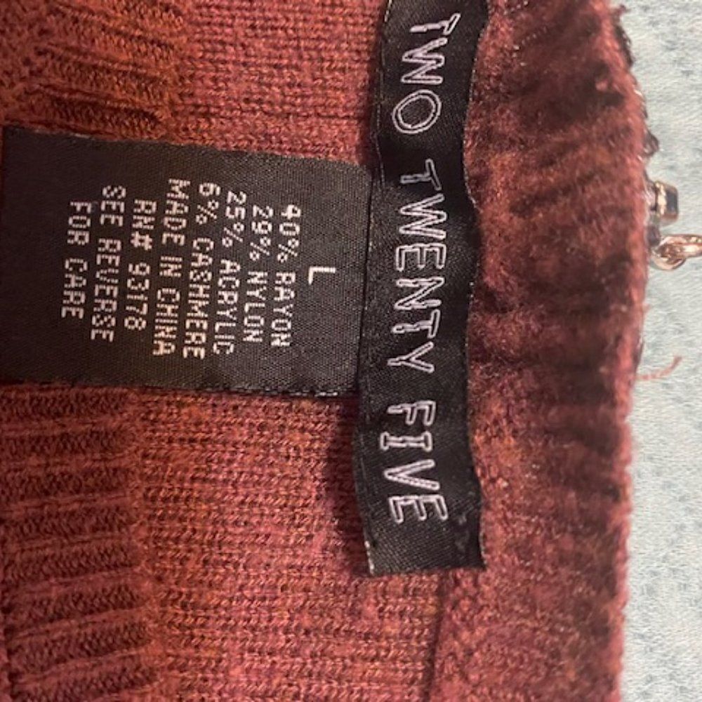 Two Twenty Five Cashmere blend sweater, size Large - Picture 5 of 5